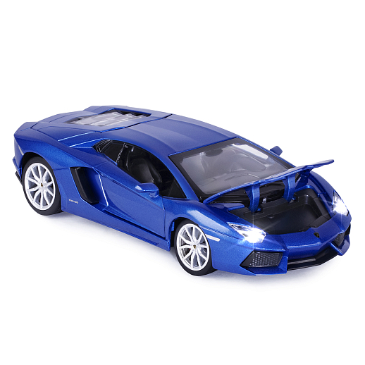 ТМ "Автопанорама" Машинка металлическая, 1:24 Lamborghini Aventador Coupe, синий, откр. двери и капот, свет, звук, свободный ход колес, в/к 24,5*12,5*10,5 см в Джамбо Тойз #13