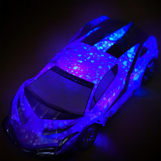 Р/У AUTODRIVE Машина с 3D подсветкой корпуса/пульта,М1:14, 4 канала,с аккум.,цв.синий.,в/к 34*14,5*12см в Джамбо Тойз #7