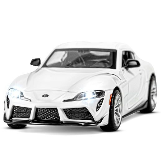 ТМ "Автопанорама" Машинка металл. 1:31 Toyota Supra [US], белый, откр. двери, свет, звук, инерция в/к 18*9*13,5 см в Джамбо Тойз #4
