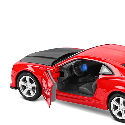 ТМ "Автопанорама" Машинка металлическая 1:32 Chevrolet Camaro SS, красный, свет, звук, откр. двери, капот и багажник, в/к 17,5*13,5*9 см в Джамбо Тойз #13