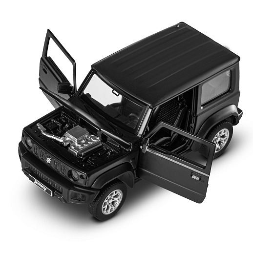 ТМ "Автопанорама" Машинка металлическая 1:32 Suzuki Jimny 2018, черный, тюнинг, откр. двери, свободный ход колес, в/к 23,5*10*4 см в Джамбо Тойз #4