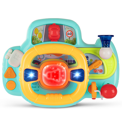 ТМ "Smart Baby" Руль музыкальный, мелодии Шаинского, свет, звук, русский язык, в/к 23,5х10х18 см в Джамбо Тойз #3