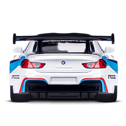 ТМ "Автопанорама" Машинка металлическая 1:44 BMW M6, белый, откр. двери, инерция, в/к 17,5*12,5*6,5 см в Джамбо Тойз #9