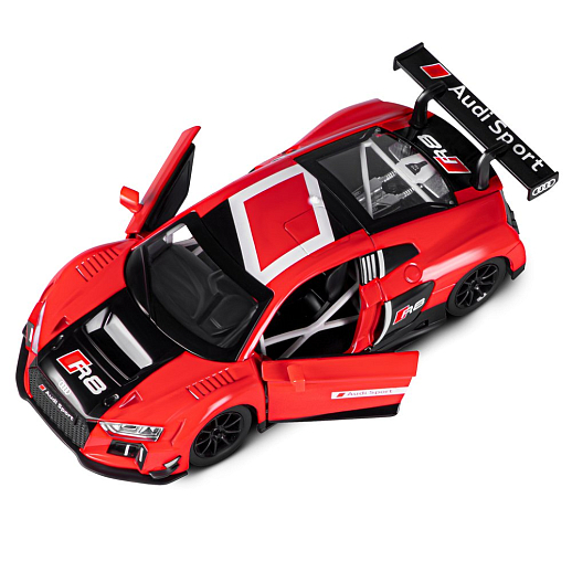 ТМ "Автопанорама" Машинка металлическая 1:24 Audi R8 LMS, красный,  откр. двери, свет, звук, свободный ход колес, в/к 24,5*12,5*10,5 см в Джамбо Тойз #13