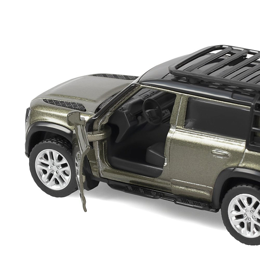 ТМ "Автопанорама" Машинка металл. 1:43 2020 Land Rover Defender 110, оливковый, инерция, откр. двери, в/к 17,5*12,5*6,5 см в Джамбо Тойз #13