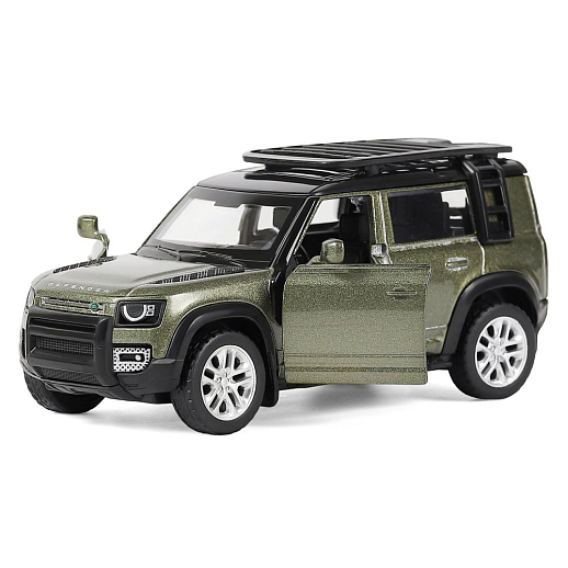 ТМ "Автопанорама" Машинка металл. 1:43 2020 Land Rover Defender 110, оливковый, инерция, откр. двери, в/к 17,5*12,5*6,5 см в Джамбо Тойз #5