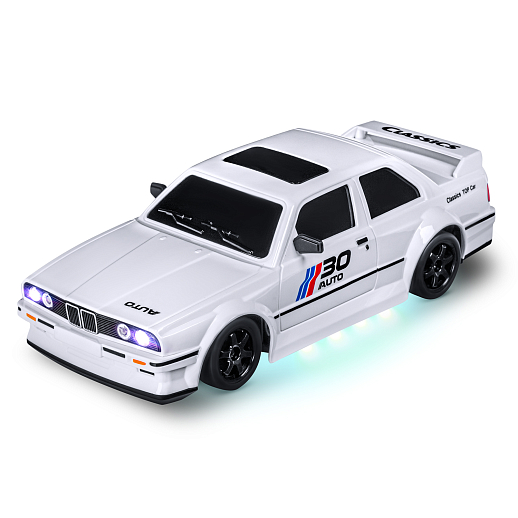 Р/у машинка для дрифта М1:24,2.4GHz,4WD,сменные шины 4шт., конусы 4шт.,свет,с аккум.,цвет белый,в/к 22,4х14,5х10,8см в Джамбо Тойз #8