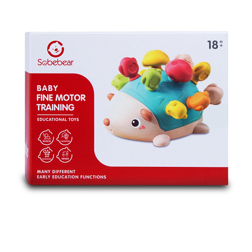 Развивающий сортер "Ёжик" для малышей,цвет зеленый, в/к 18,4*9,2*14,3 см в Джамбо Тойз #6