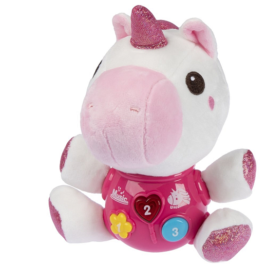 ТМ "Smart Baby" Развивающая мягкая игрушка "Единорог" русский язык,  Шаинский, в/к в Джамбо Тойз #2