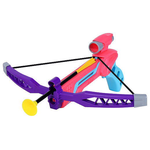 Арбалет со стрелами на присосках+мишень, цвет розовый, в/к 36,5*5,2*21 см в Джамбо Тойз #5