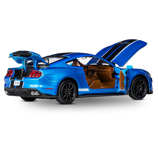 ТМ "Автопанорама" Машинка металлическая 1:32 Ford Shelby GT350, синий, свет, звук, откр. двери, капот и багажник, инерция, в/к 17,5*13,5*9 см в Джамбо Тойз #15