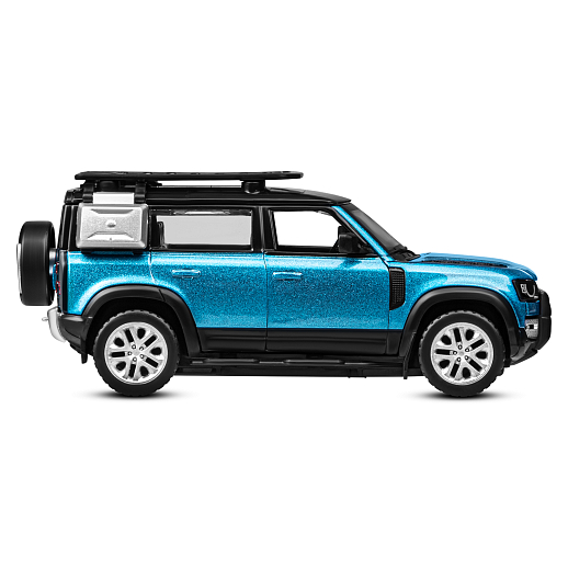Машинка металлическая 1:43 2020 Land Rover Defender 110, синий, тюнинг, откр. двери, свободный ход колес, в/к 23,5*10*4 см в Джамбо Тойз #30