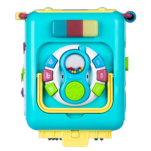 ТМ "Smart Baby" Развивающая игрушка "Автобус" цвет бирюзовый, Шаинский, 57 звуков, стихов, мелодий, песен. Сказки и загадки. Свет, звук, регулирующаяся громкость, в/к 31х22,5х23,5 см в Джамбо Тойз #18