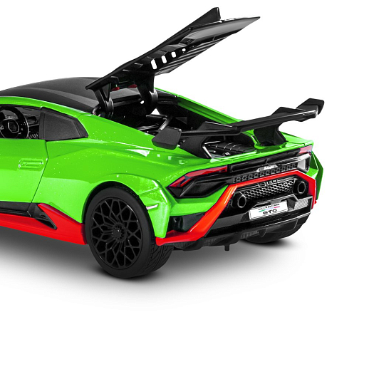 ТМ "Автопанорама" Машинка металл. 1:32 Lamborghini STO, зеленый, инерция, откр. двери, в/к 17,5*12,5*6,5 см в Джамбо Тойз #20