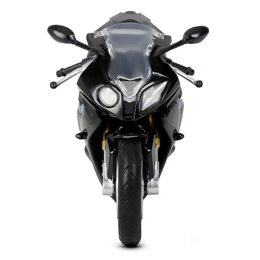 ТМ "Автопанорама" Мотоцикл металл. 1:12 BMW S1000R, черный, свободный ход колес, в/к 7,1*11,7*20,6 см в Джамбо Тойз #3