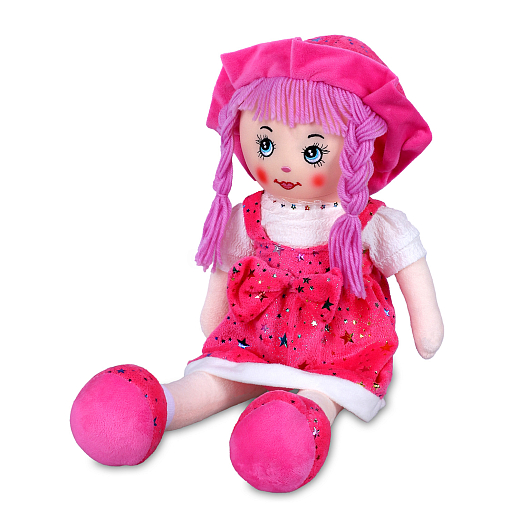 ТМ "Amore Bello" Кукла мягкая на бат., фразы на русском языке, стихотворение, песенка, 60 см, розовый 2, в/п в Джамбо Тойз #2