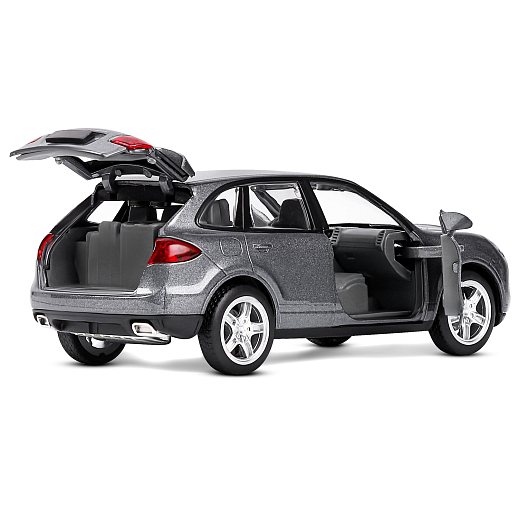 ТМ "Автопанорама" Машинка металлическая 1:32 Porsche Cayenne S, серый, свет, звук, откр. двери и багажник, инерция, в/к 17,5*13,5*9 см в Джамбо Тойз #14