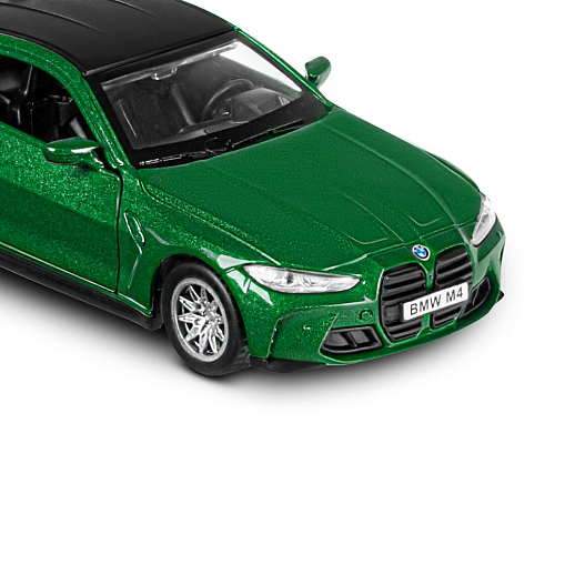 ТМ "Автопанорама" Машинка металлическая 1:42 BMW M4 (G82), зеленый, инерция, откр. двери, в/к 16*7,5*5 см в Джамбо Тойз #12