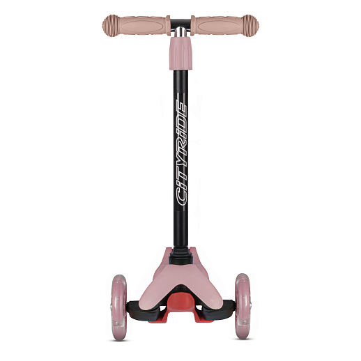 Самокат трехколесный CityRide xd4, пакет, Дека: PP+нейлон, колеса PVC 110/76 свет, руль металл телеск., цвет розовый в Джамбо Тойз #2