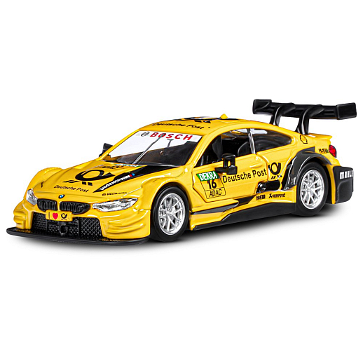 ТМ "Автопанорама" Машинка металлическая 1: 44 BMW M4, желтый, откр. двери, инерция, в/к 17,5*12,5*6,5 см в Джамбо Тойз #2