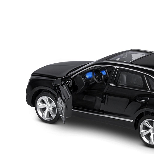 ТМ "Автопанорама" Машинка металлическая 1:34 Bentley Bentayga, черный, свет, звук, откр. двери, капот и багажник, инерция, в/к 17,5*13,5*9 см в Джамбо Тойз #15