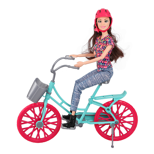 Кукла, в компл.велосипед, аксесс., в ассорт., в/к 31х10х33 см в Джамбо Тойз #18
