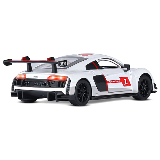 ТМ "Автопанорама" Машинка металлическая 1:32 AUDI R8, белый перламутр, свет, звук, откр. двери, инерция, в/к 17,5*13,5*9 см в Джамбо Тойз #9