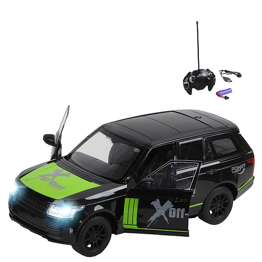 Машинка на радиоуправлении AUTODRIVE, 4WD, 1:16, 5 каналов, открываются двери, свет, зар. устр., зеленый, в/к 39*17*15, , в Джамбо Тойз #2