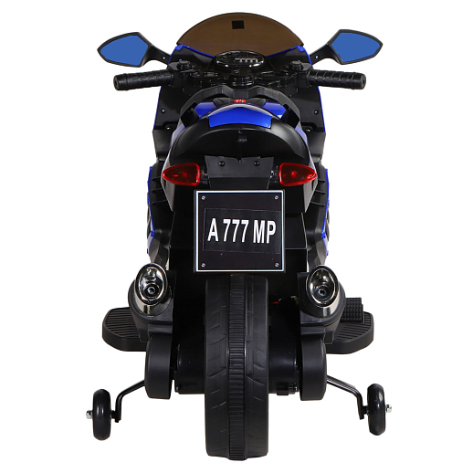 Мотоцикл на аккум. 6v7ah*1,свет, индикатор заряда батареи,МР3 плейер, 95*47*63см, макс. нагрузка 25кг. Цвет - синий в Джамбо Тойз #4