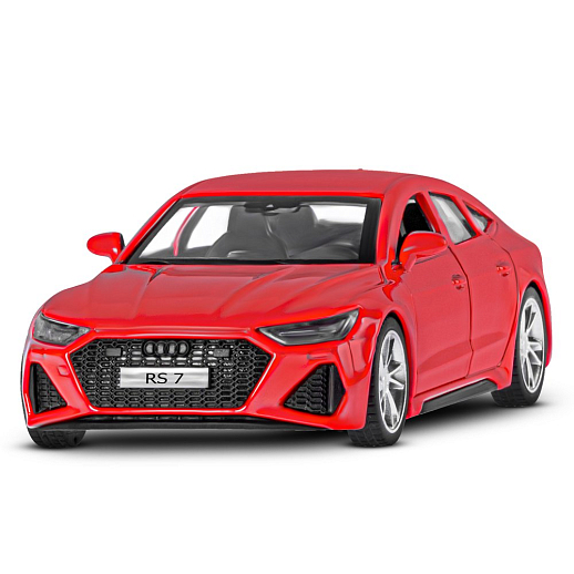 ТМ "Автопанорама" Машинка металлическая 1:43 Audi RS7 Sportback, красный, откр. двери, инерция, в/к 17,5*12,5*6,5 см в Джамбо Тойз #4