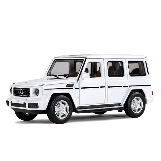ТМ "Автопанорама" Машинка металлическая 1:32 Mercedes-Benz G350d, белый, откр. капот, передние и задняя двери, свет, звук, инерция, в/к 17,5*13,5*9 см в Джамбо Тойз #3