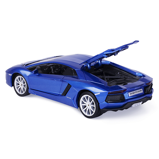 ТМ "Автопанорама" Машинка металлическая, 1:24 Lamborghini Aventador Coupe, синий, откр. двери и капот, свет, звук, свободный ход колес, в/к 24,5*12,5*10,5 см в Джамбо Тойз #18