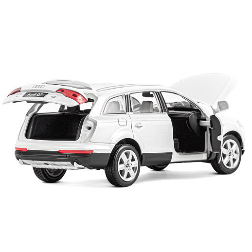 ТМ "Автопанорама" Машинка металлическая 1:24 Audi Q7, белый, откр. двери, капот и багажник, свет, звук, свободный ход колес, в/к 24,5*12,5*10,5 см в Джамбо Тойз #15