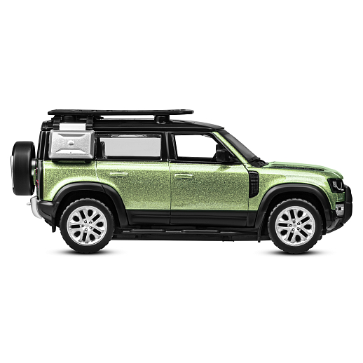 Машинка металлическая 1:43 2020 Land Rover Defender 110, зеленый, тюнинг, откр. двери, свободный ход колес, в/к 23,5*10*4 см в Джамбо Тойз #8