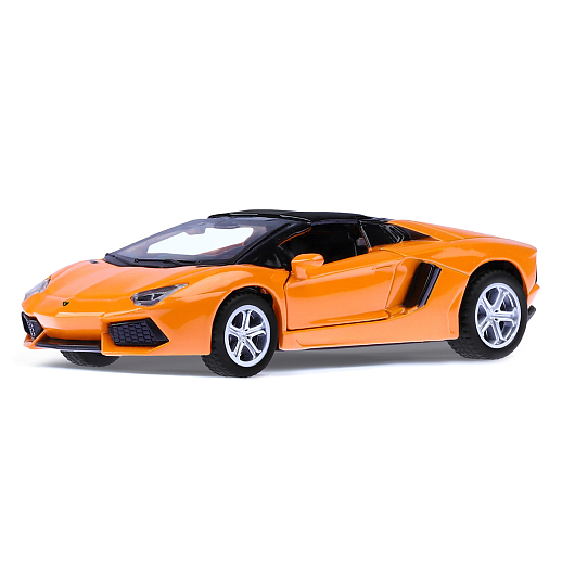 ТМ "Автопанорама" Машинка металл. 1:43 Lamborghini Aventador LP700-4 Roadster, оранжевый, инерция, откр. двери, в/к 16*7,5*5 см в Джамбо Тойз #2