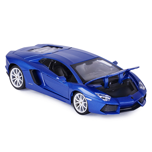 ТМ "Автопанорама" Машинка металлическая, 1:24 Lamborghini Aventador Coupe, синий, откр. двери и капот, свет, звук, свободный ход колес, в/к 24,5*12,5*10,5 см в Джамбо Тойз #14