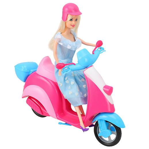 Набор "Две куклы.  мотоцикл, аксесс.", в/к 60х12х33 см в Джамбо Тойз #6
