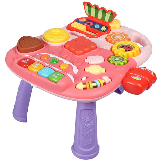 Ходунки, игровой центр, свет, звук, цвет розовый, в/к 38х11х34,5 см в Джамбо Тойз #26