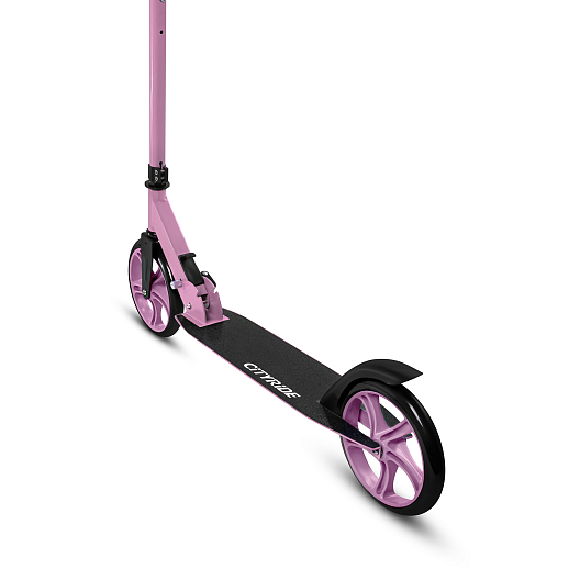 2хкол. самокат CITYRIDE 200, сталь 100%, грипсы 135мм TPR, колеса PU 200/200 мм. Розовый в Джамбо Тойз #7