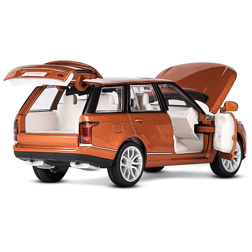 ТМ "Автопанорама" Машинка металлическая 1:34 2013 Range Rover,оранжевый перламутр, свет, звук, откр. двери, капот и багажник, инерция, в/к 17,5*13,5*9 см в Джамбо Тойз #15