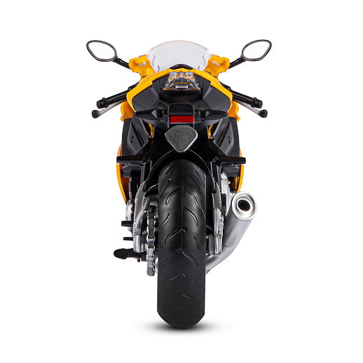 ТМ "Автопанорама" Мотоцикл металл. 1:12 BMW S1000RR, желтый, свободный ход колес, в/к 7,1*11,7*20,6 см в Джамбо Тойз #7