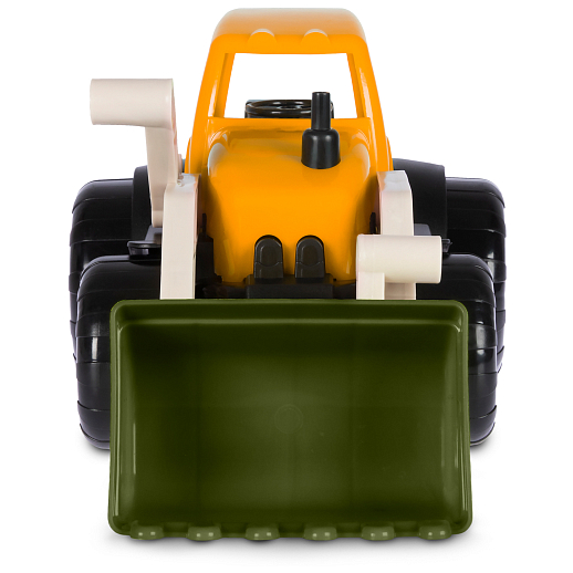 ТМ "Компания Друзей" Трактор с ковшом хаки-коричневый, в сетке 33х16х16 см в Джамбо Тойз #7