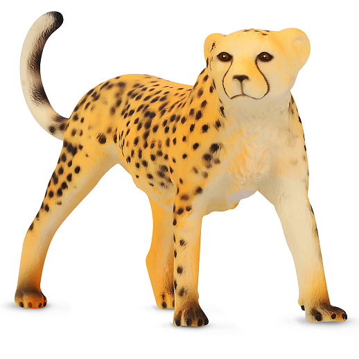 ТМ "КОМПАНИЯ ДРУЗЕЙ", серия "Животные планеты Земля". Леопард, эластичная поверхность с шероховатостями, мягкий наполнитель, бирка, 24,5.0X7.0X18.0 в Джамбо Тойз #2