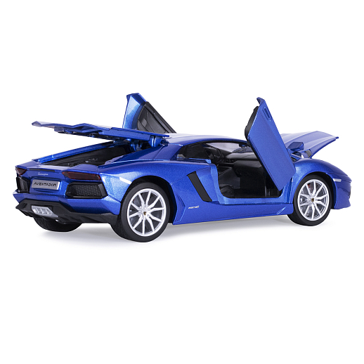 ТМ "Автопанорама" Машинка металлическая, 1:24 Lamborghini Aventador Coupe, синий, откр. двери и капот, свет, звук, свободный ход колес, в/к 24,5*12,5*10,5 см в Джамбо Тойз #9