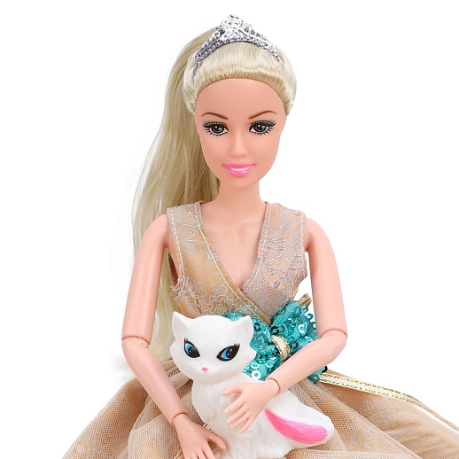 Кукла "Принцесса" с шарнирными руками и ногами, в комплекте домашний питомец, аксессуары, в/к 28х6х32,5 см в Джамбо Тойз #6