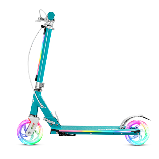 Самокат 2хколесный Материал：алюминиевый сплав.Ручка：TPR , ручной тормоз                        Колеса：145X30mm PU Подшипники：ABEC-7                                                           Размер деки ：50x12cm   Цвет: зеленый в Джамбо Тойз #11