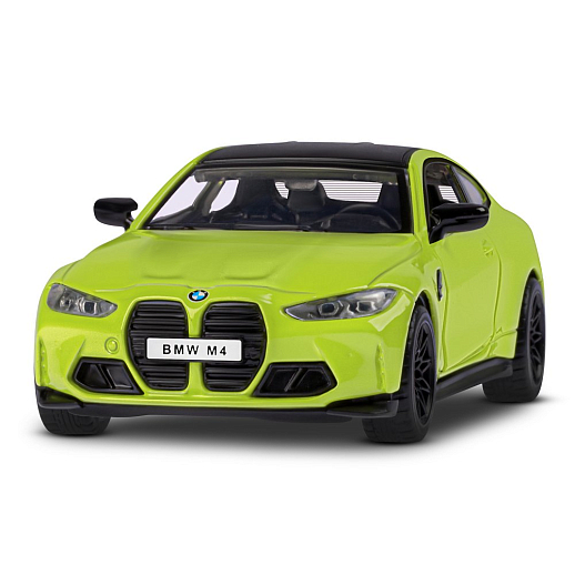 ТМ "Автопанорама" Машинка металлическая 1:32 BMW M4 (G82) желтый, открываются двери, свет, звук, инерция, в/к 19*9*7 см в Джамбо Тойз #15