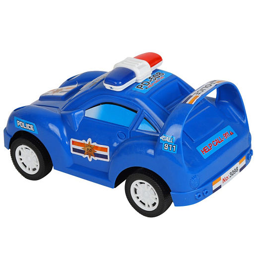 Машинка инерционная ТМ "Компания Друзей" полицейская синяя 30х16х15,5 см в Джамбо Тойз #3