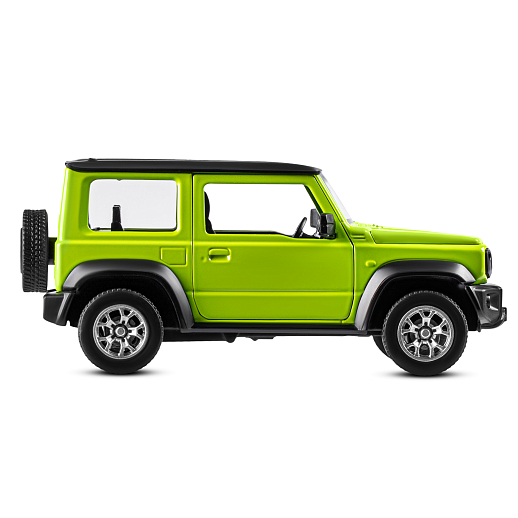 Машинка металлическая 1:32 Suzuki Jimny 2018, зеленый, тюнинг, откр. двери, свободный ход колес, в/к 23,5*10*4 см в Джамбо Тойз #8