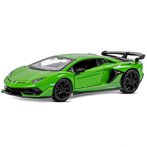 ТМ "Автопанорама" Машинка металлическая 1:32 Lamborghini SVJ, зеленый, откр. двери и багажник, свет, звук, инерция,  в/к 17,5*12,5*6,5 см в Джамбо Тойз #2